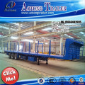 Aotong brand 40ft truck container trailer, flatbed semi trailer for Saudi Arabia